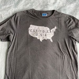 J.crew t shirt west to east USA